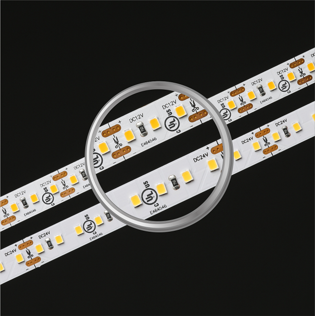 SMD2835 120LEDs 19.2w Bande lumineuse LED d'intérieur à IRC élevé