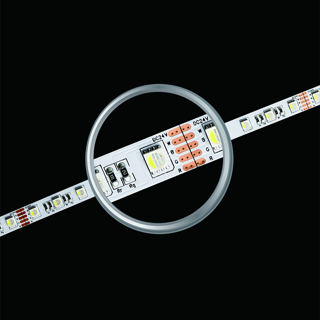 SMD5050 60LEDs 19.2W RGBW UL Bande lumineuse LED